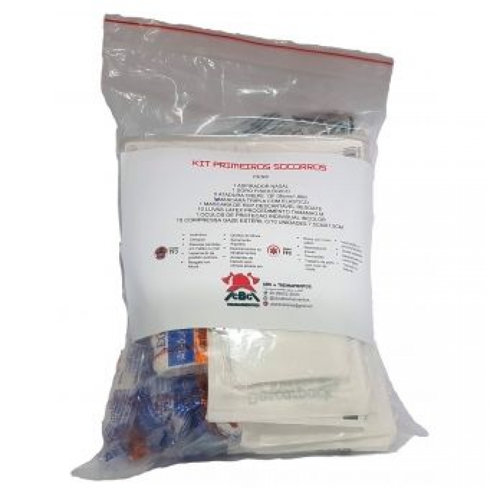Kit Primeiro Socorros Básico Com 76 Itens CBC Produtos