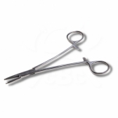 Porta Agulha Mayo Hegar Reta Weldon Aço Inox - Azul