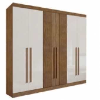 Guarda-roupa Ripado 6 portas 6 gavetas Detroit