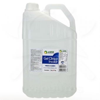 Gel Clínico Contato Condutor Ultrassom ASFER Bujão 5KG