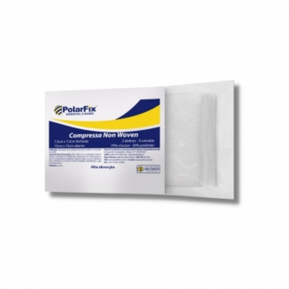 Compressa Agente Hemostático Polar Fix Non Woven 7,5X7,5CM