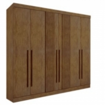 Guarda-roupa Ripado 6 portas 6 gavetas Detroit