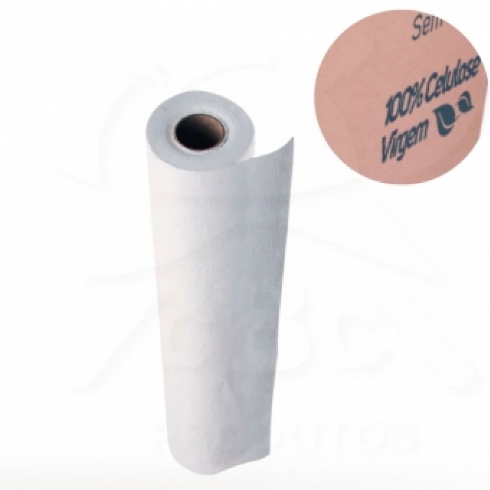Lençol de Papel Hospitalar Nobre 100% celulose Branco Alvo