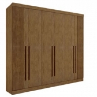 Guarda-roupa Ripado 6 portas 6 gavetas Detroit
