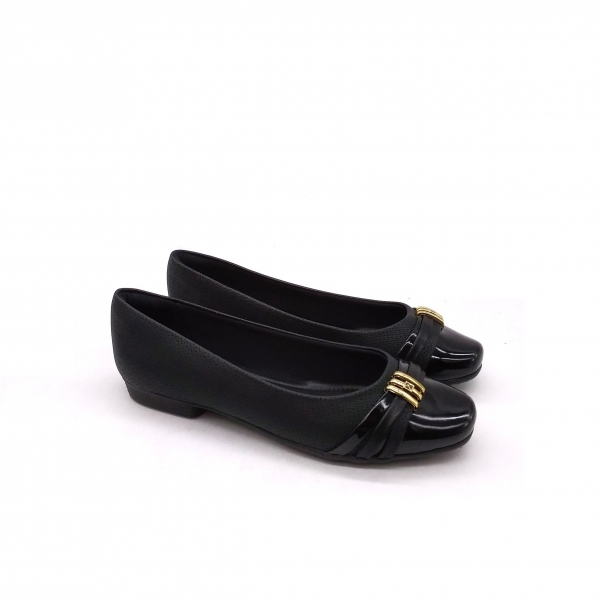 Sapatilha Feminino Piccadilly 250233  - PRETO VZ / PRETO