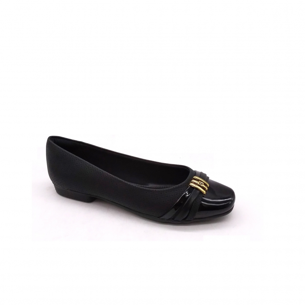Sapatilha Feminino Piccadilly 250233  - PRETO VZ / PRETO