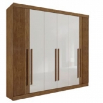 Guarda-roupa Ripado 6 portas 6 gavetas Detroit