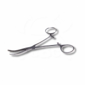 Pinça Kocher 1x2 Dentes Curva Weldon Aço Inoxidável