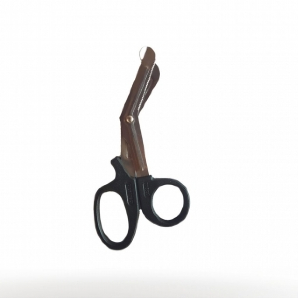 Tesoura Ponta Romba Resgate Aph Samu Bombeiro Socorrista G - 19 CM PRETA
